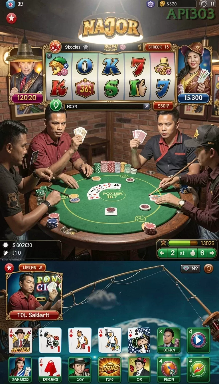 Cuplikan layar RPRPRP — menu navigasi